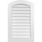 Ekena Millwork Arch Top Surface Mount PVC Gable Vent: Functional, w/ 3-1/2"W x 1"P Standard Frame, 24"W x 38"H GVPAR24X3801SF - alternate 1